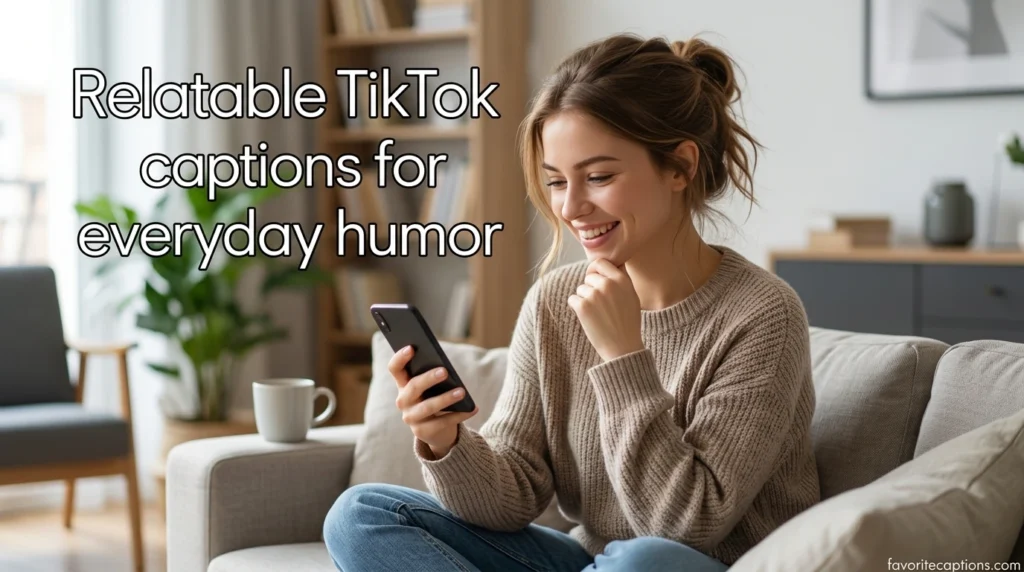 Relatable TikTok captions for everyday humor