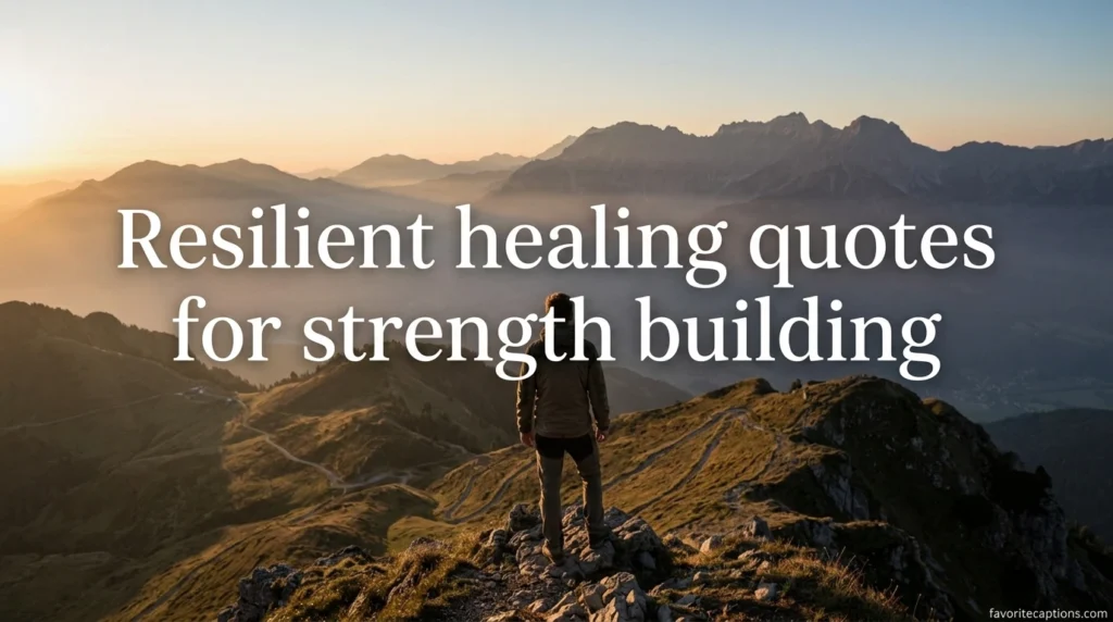 Resilient healing quotes for strength building
