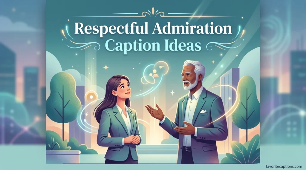 Respectful Admiration Caption Ideas