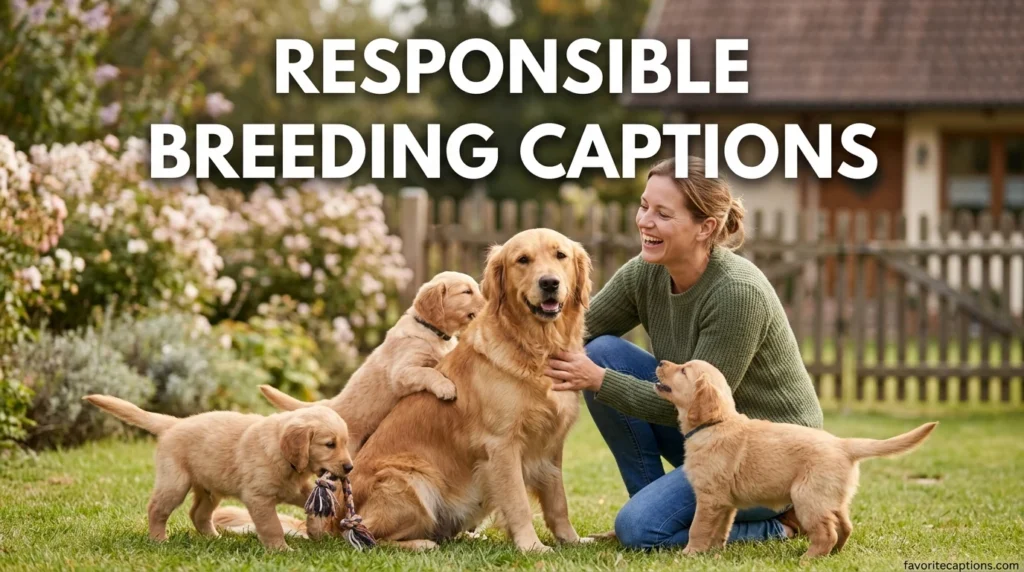 Responsible Breeding Captions