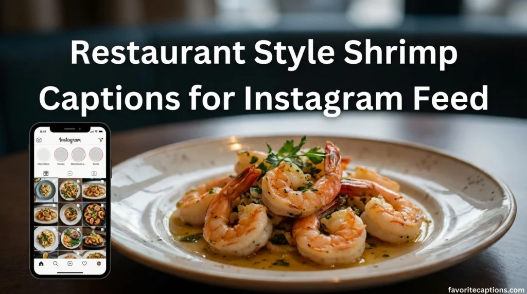 Restaurant Style Shrimp Captions for Instagram Feed