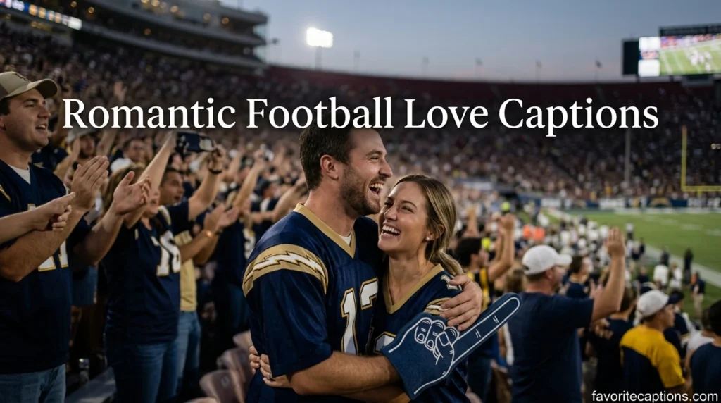 Romantic Football Love Captions