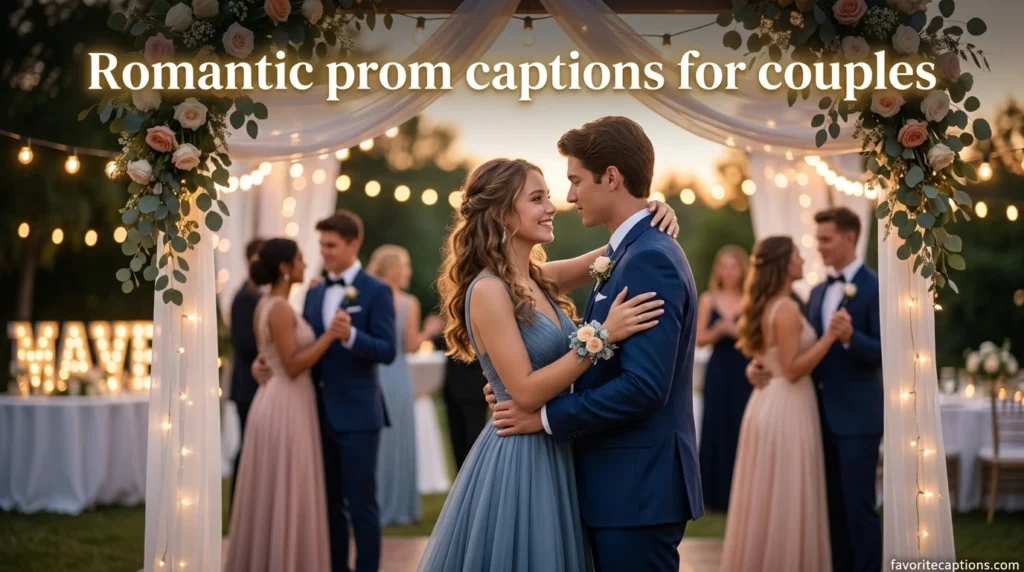 Romantic prom captions for couples