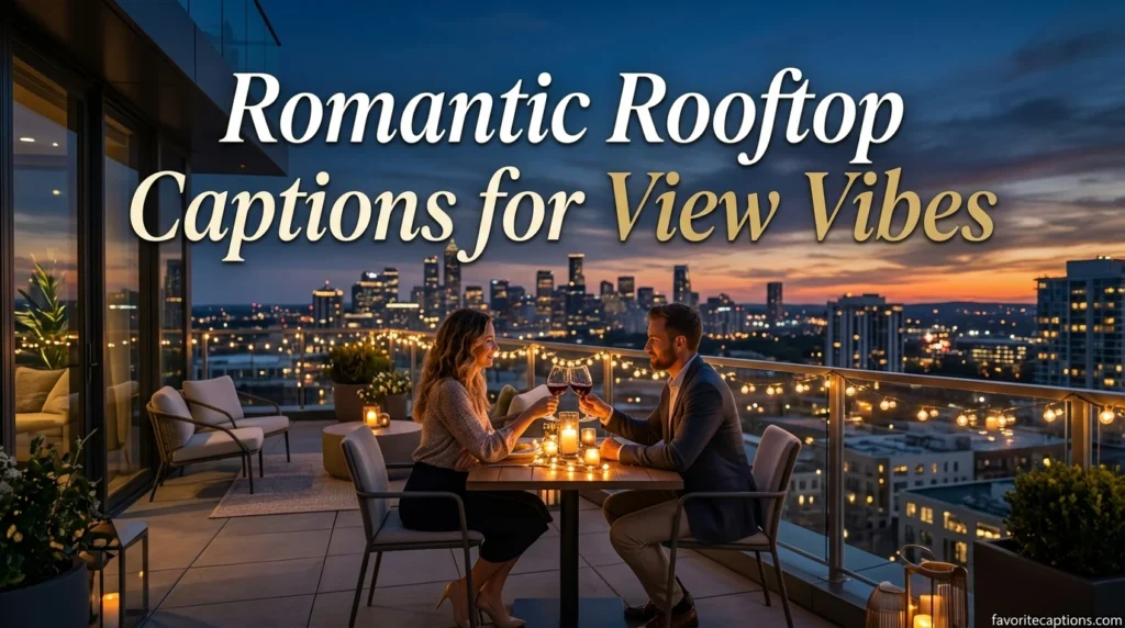 Romantic Rooftop Captions for View Vibes