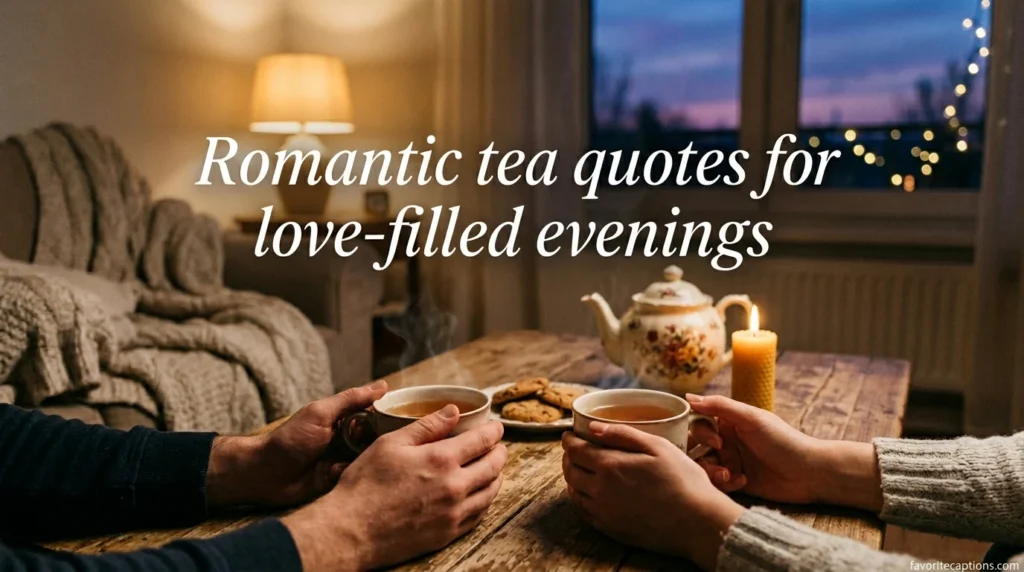 Romantic tea quotes for love-filled evenings