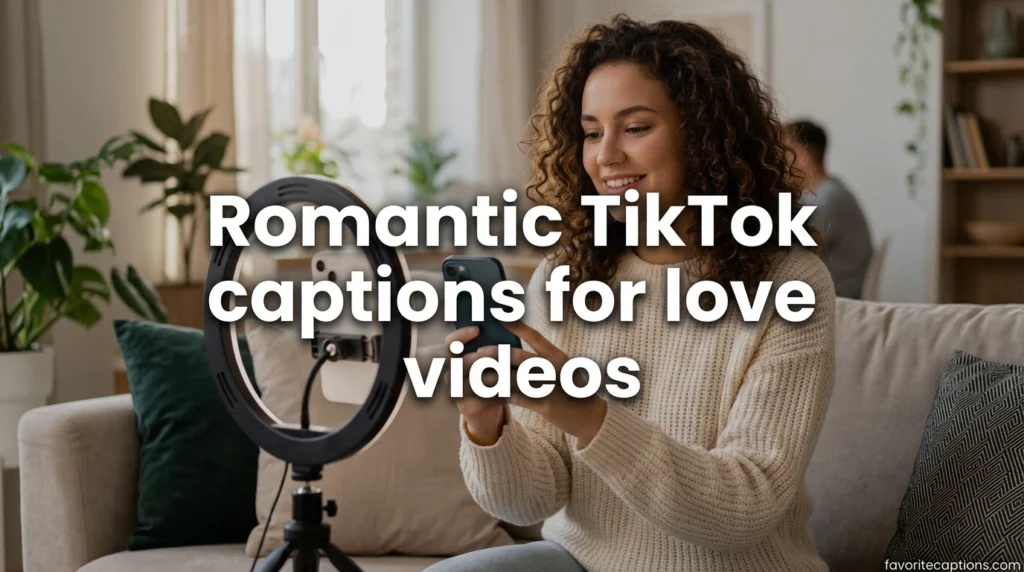 Romantic TikTok captions for love videos