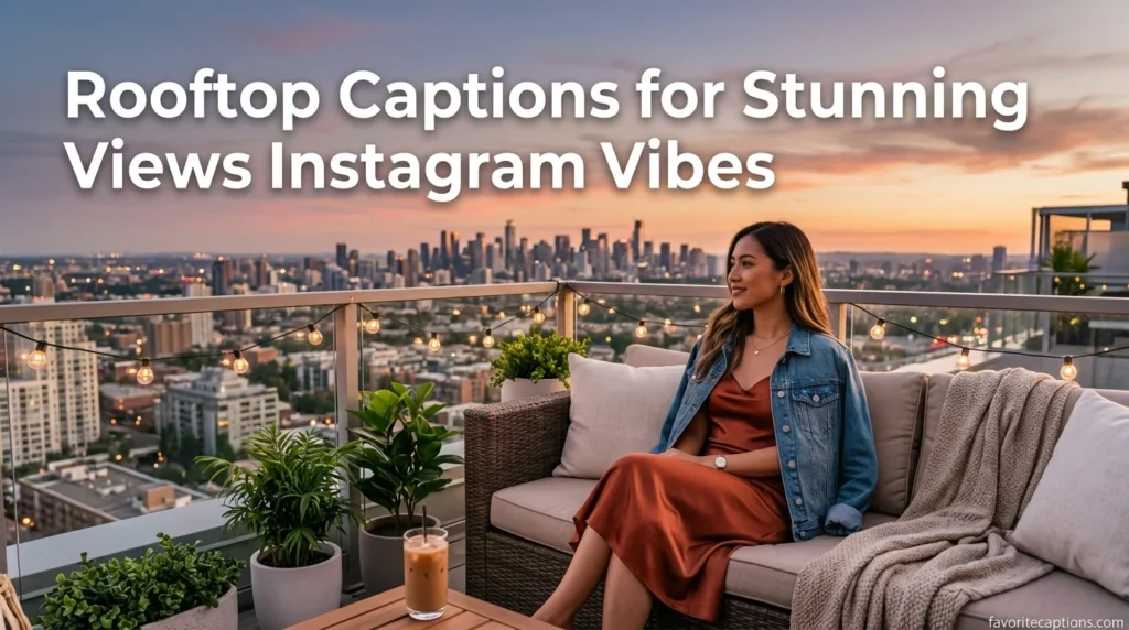 Rooftop Captions for Stunning Views Instagram Vibes