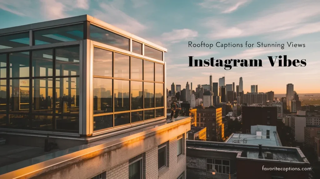 Rooftop captions for stunning views instagram vibes