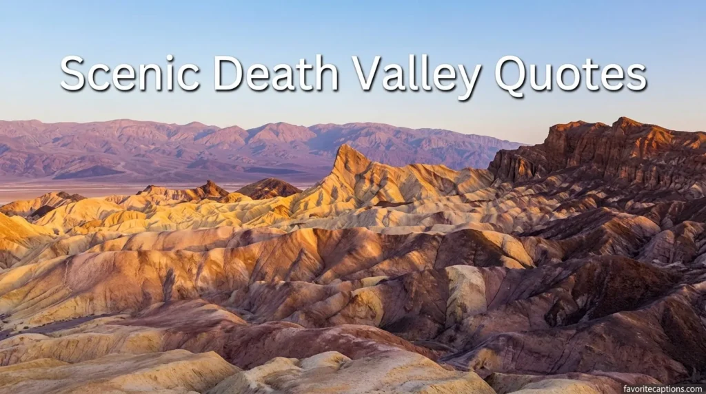 Scenic Death Valley Quotes