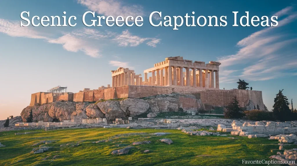 Scenic Greece captions ideas