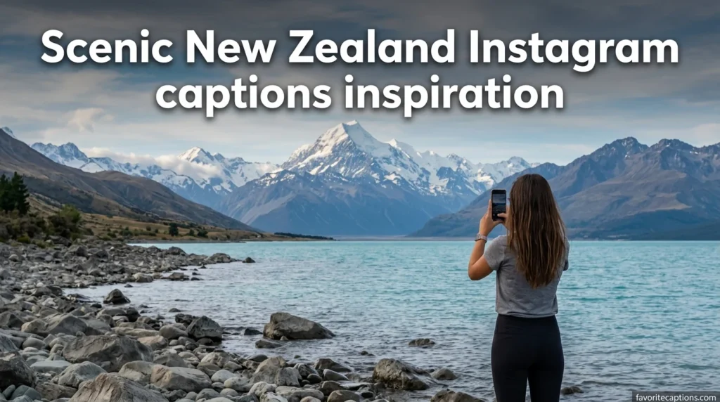 Scenic New Zealand Instagram captions inspiration
