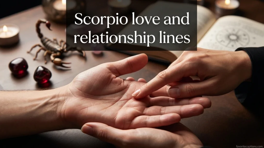 Scorpio love and relationship lines