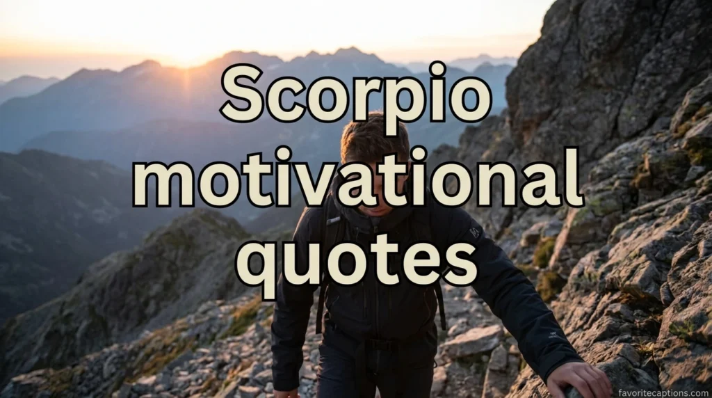 Scorpio motivational quotes