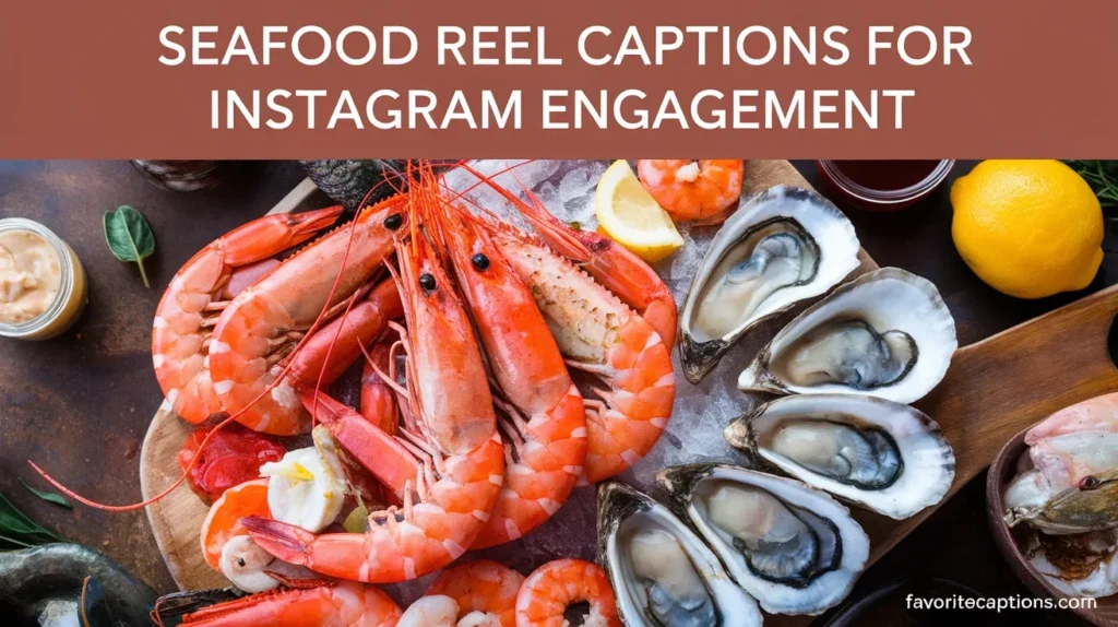 Seafood reel captions for instagram engagement