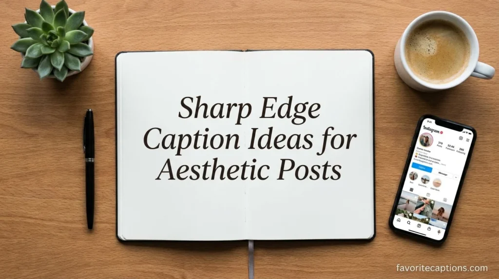 Sharp Edge Caption Ideas for Aesthetic Posts
