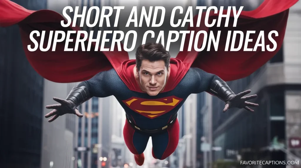 Short and catchy superhero caption ideas