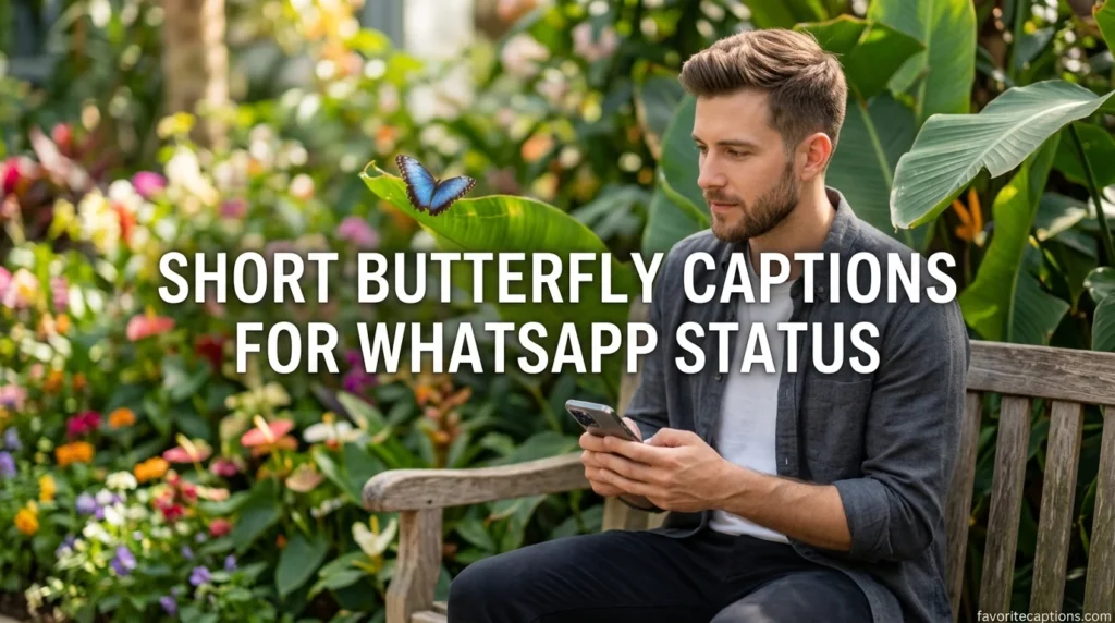 Short Butterfly Captions for WhatsApp Status