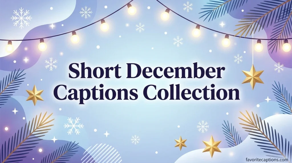 Short December Captions Collection