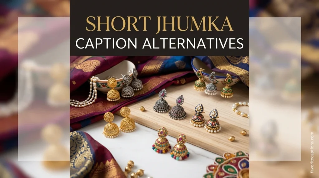 Short Jhumka Caption Alternatives