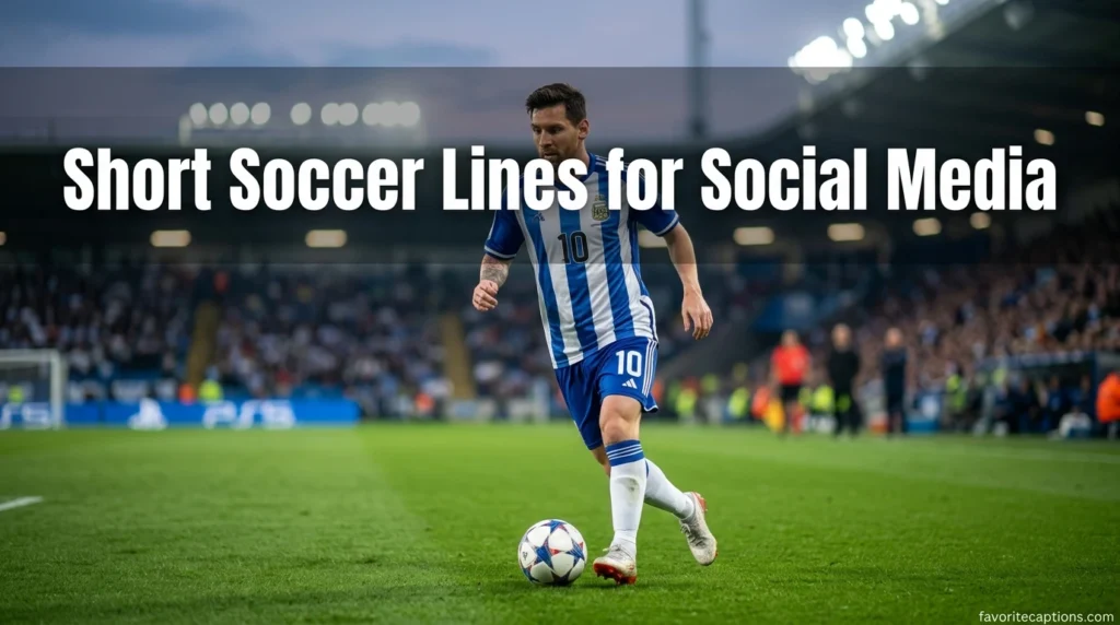 Short Soccer Lines for Social Media