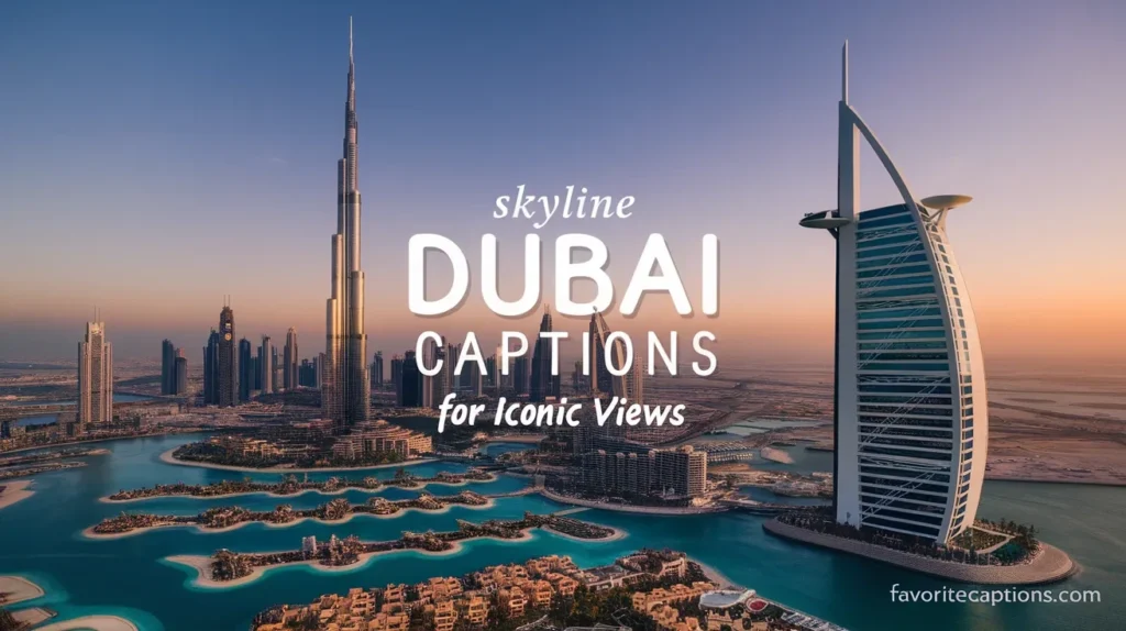 Skyline Dubai captions for iconic views
