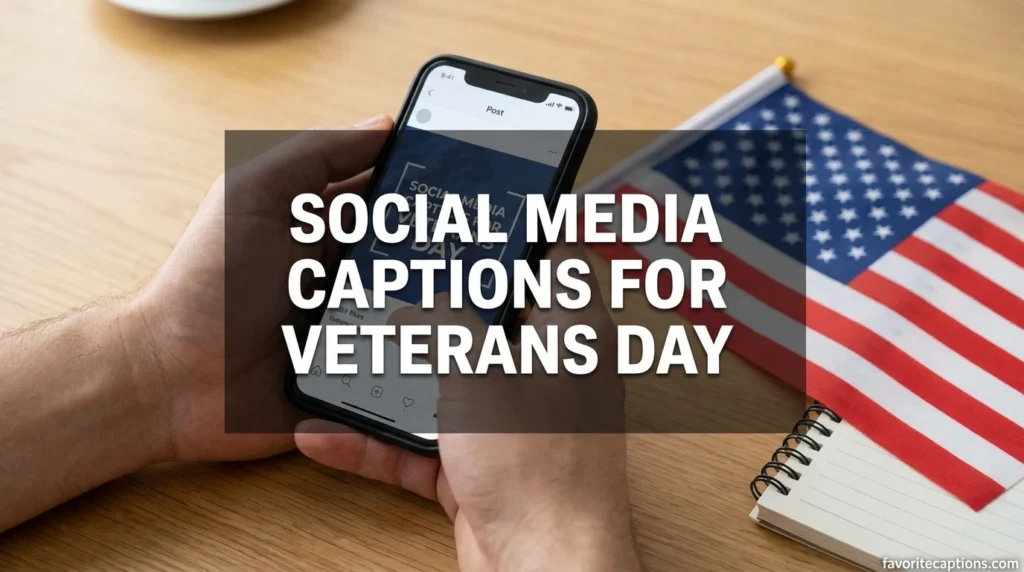 Social media captions for Veterans Day