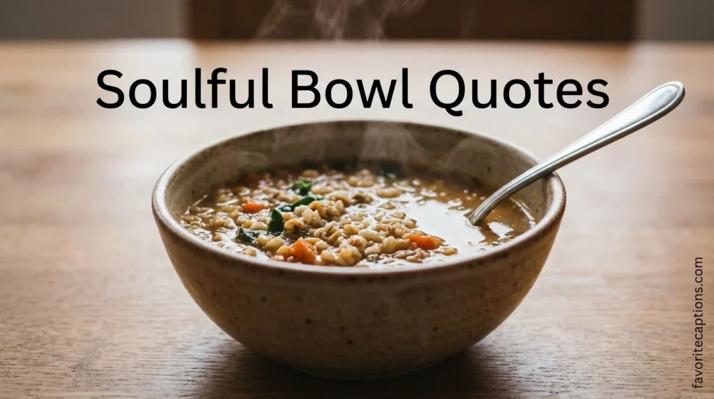 Soulful Bowl Quotes