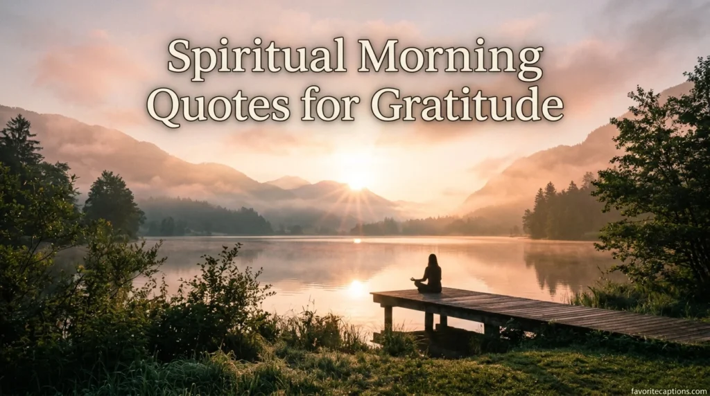 Spiritual Morning Quotes for Gratitude