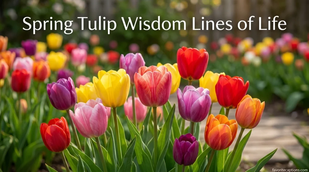 Spring Tulip Wisdom Lines of Life