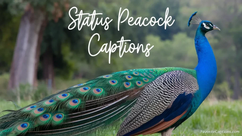 Status Peacock captions