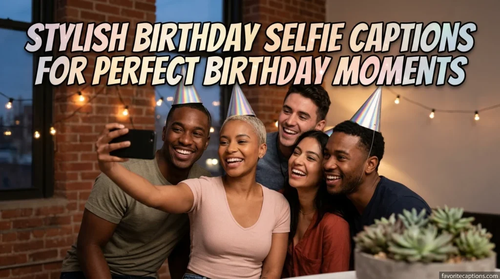 Stylish birthday selfie captions for perfect birthday moments