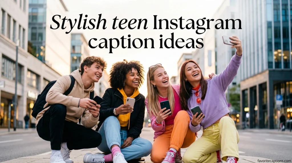 Stylish teen Instagram caption ideas