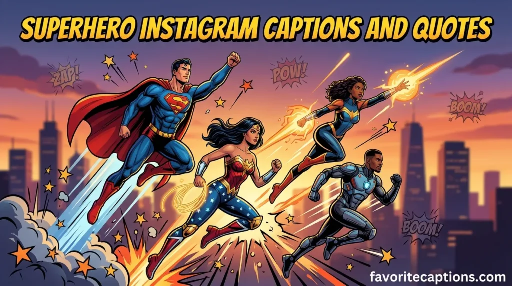 Superhero Instagram Captions and Quotes