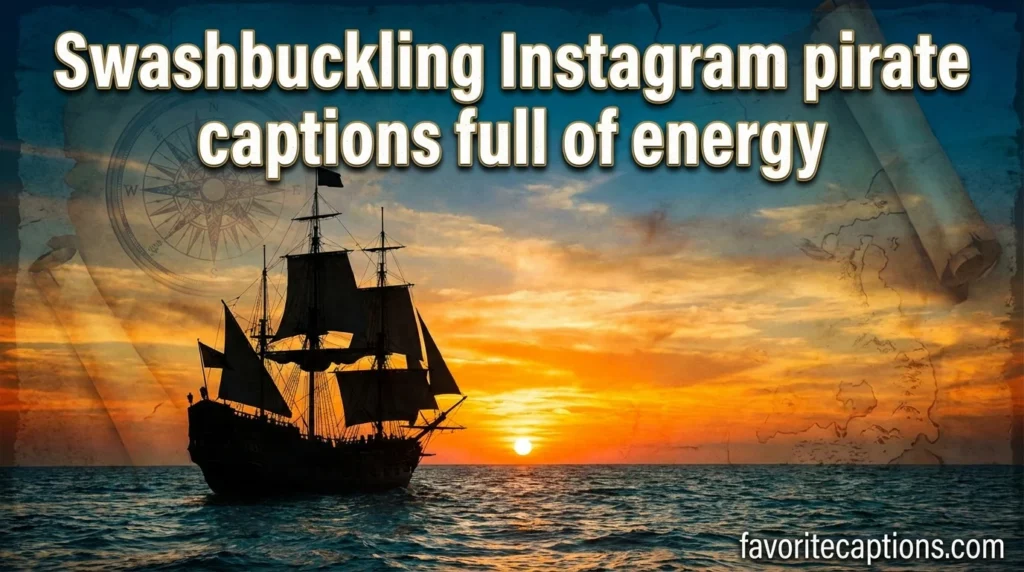 Swashbuckling Instagram pirate captions full of energy