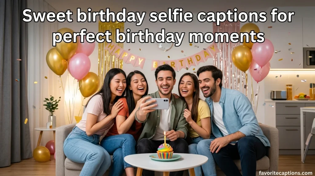 Sweet birthday selfie captions for perfect birthday moments