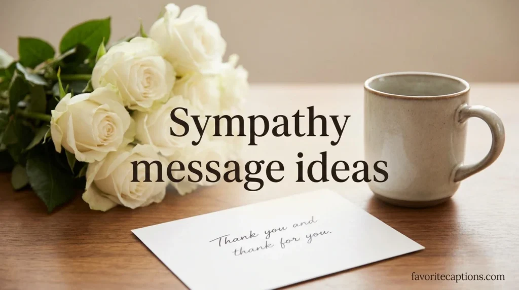 Sympathy message ideas