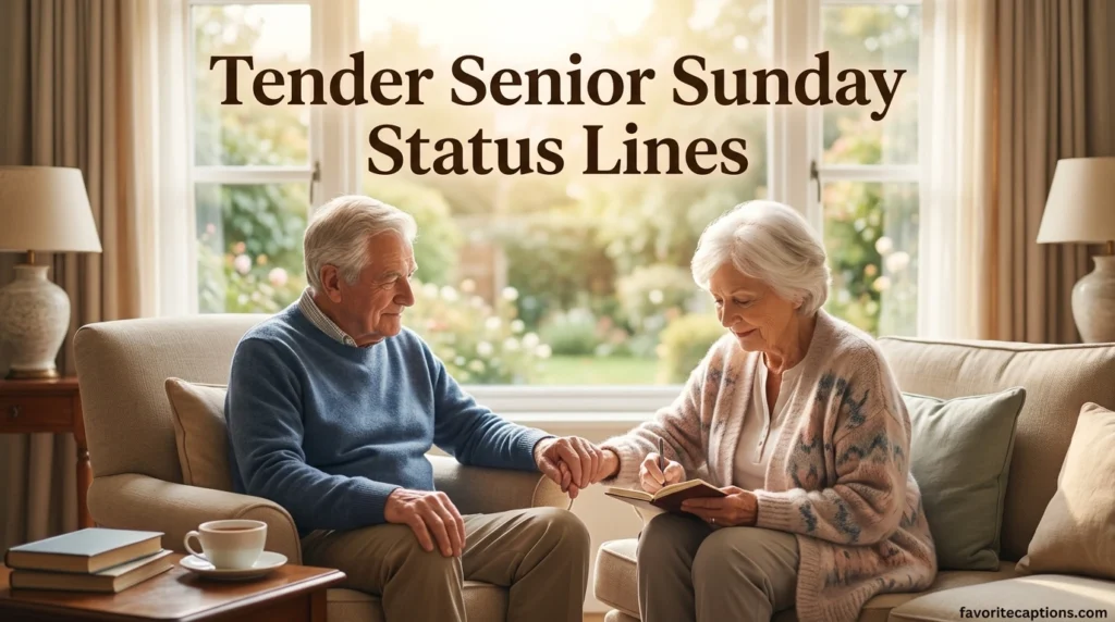 Tender Senior Sunday Status Lines