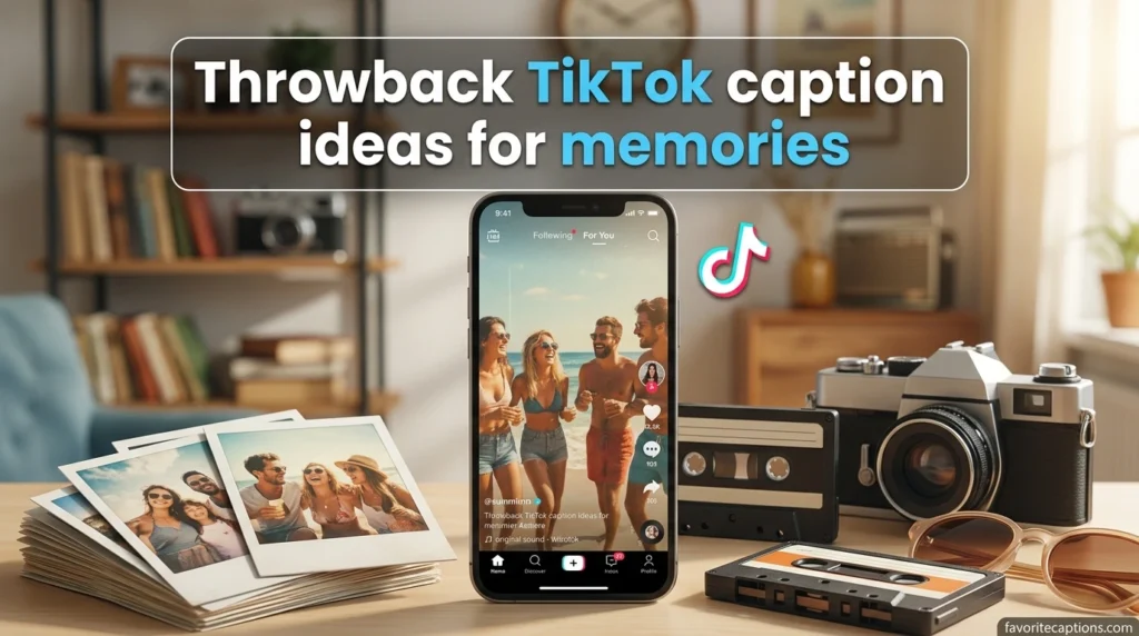 Throwback TikTok caption ideas for memories