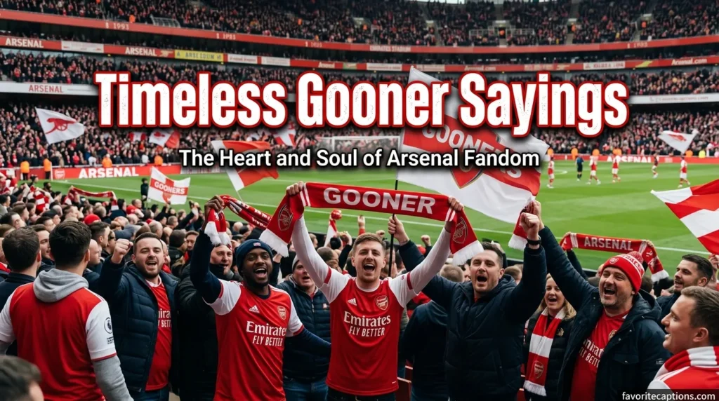 Timeless Gooner Sayings