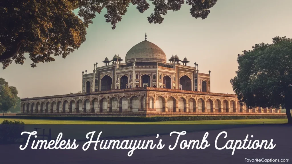 Timeless Humayuns Tomb Captions