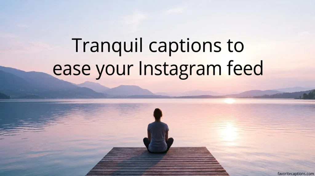 Tranquil captions to ease your Instagram feed