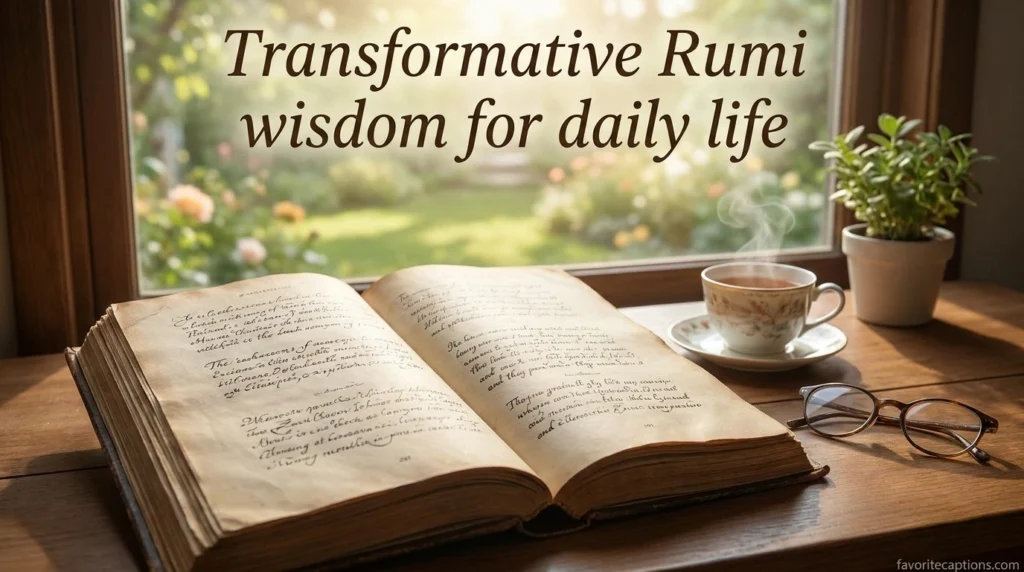 Transformative Rumi wisdom for daily life