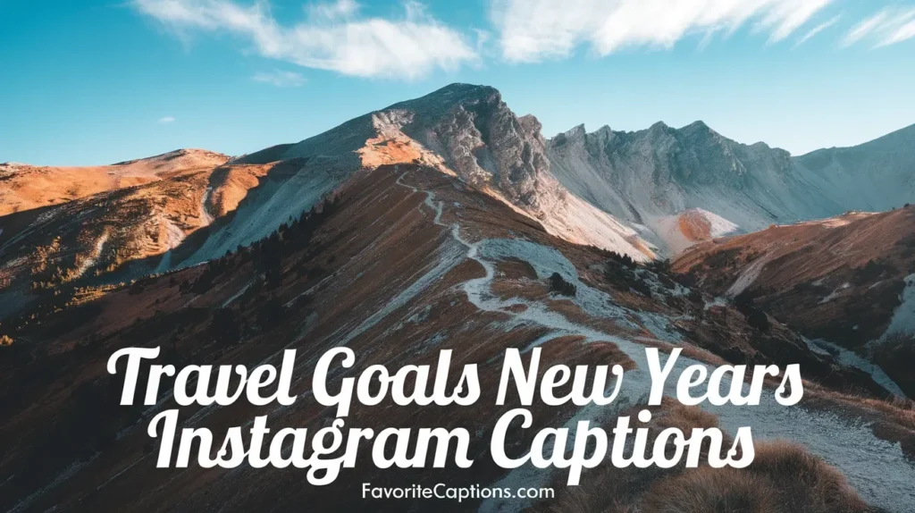 Travel Goals New Years Instagram Captions