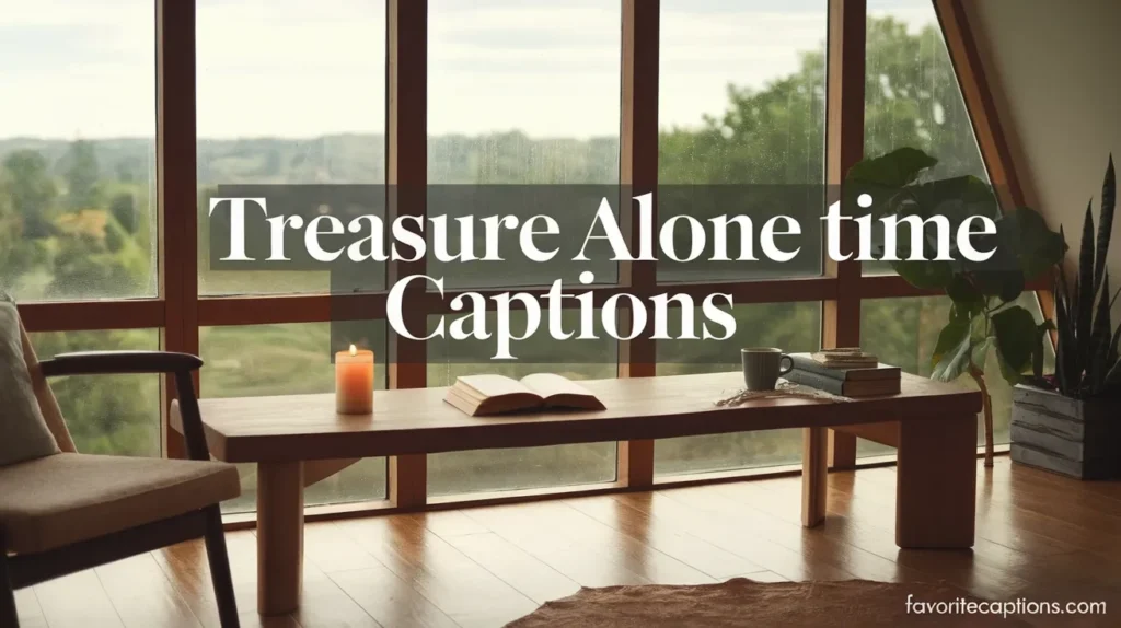 Treasure alone time captions