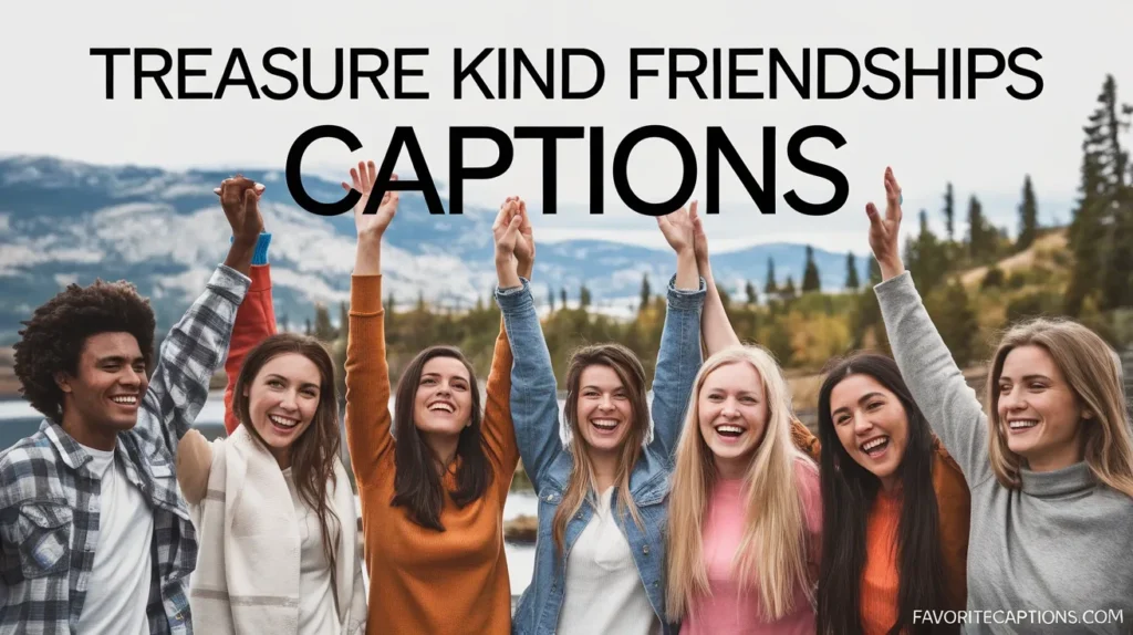 Treasure kind friendships captions
