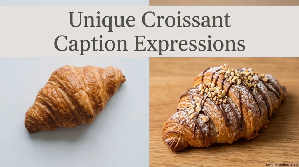 Unique Croissant Caption Expressions