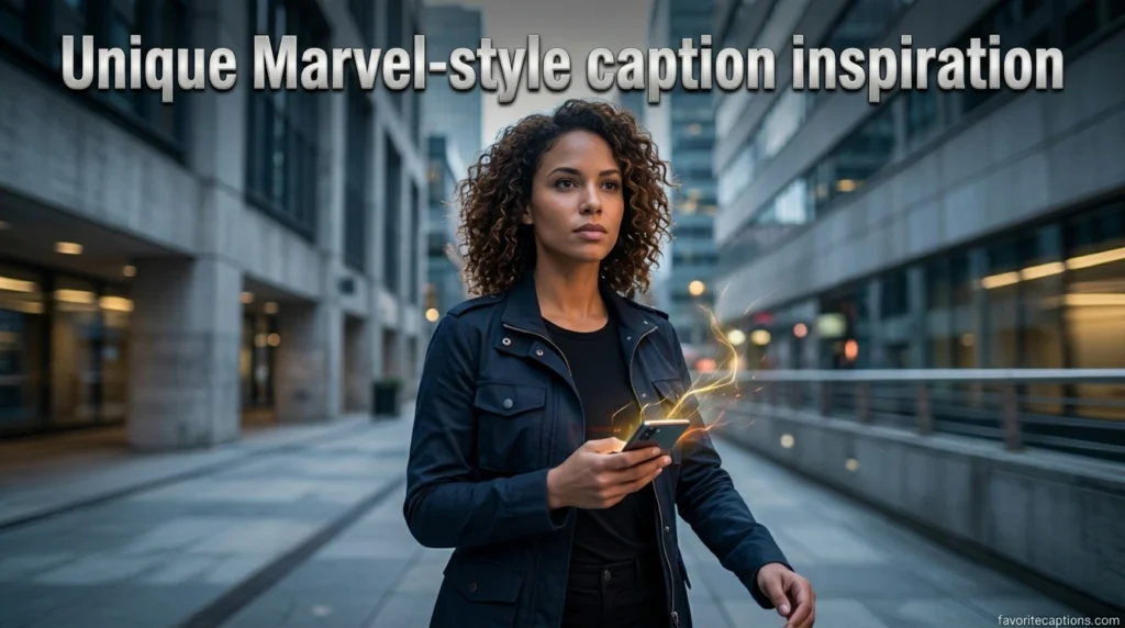 Unique Marvel-style caption inspiration