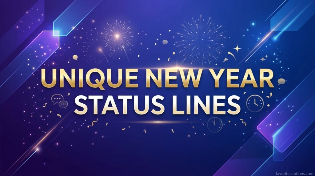 Unique New Year Status Lines