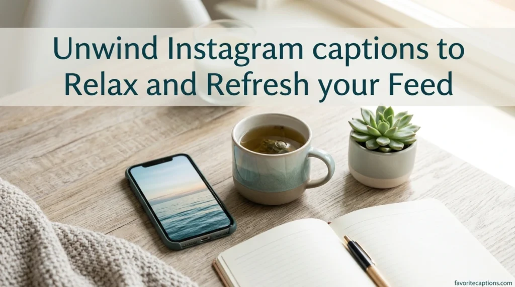 Unwind Instagram captions to Relax and Refresh your Feed