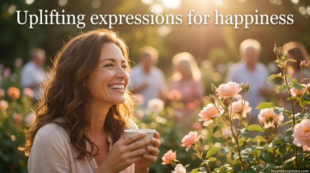 Uplifting expressions for happiness